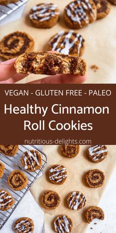 vegan gluten free palen healthy cinnamon roll cookies