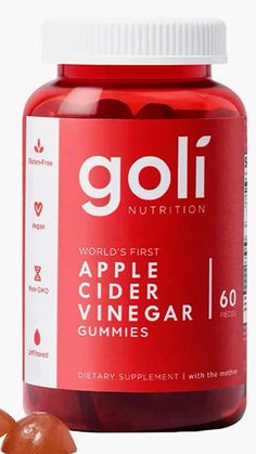 Vegan, Non-GMO, Gluten-free & Gelatin-free: Each bottle of Goli contains 60 delicious, vegan, non-gmo, gluten-free & gelatin-free Apple Cider Vinegar gummies, which makes them suitable for almost any lifestyle. Made in the USA with locally and globally sourced ingredients. Goli Gummies are made in allergen-free, cGMP certified facilities in the United States with local and globally sourced ingredients to ensure that our products are reputable and of the highest quality standards.  ACV  • Apple cider vinegar  • weightloss  • Gummy vitamins   • Vitamins   • Apple Cider Gummies, Goli Apple Cider Vinegar, Lemon Balm Extract, Vitamin B12, Healthy Lunch Recipes, Diet Supplements, Sports Nutrition