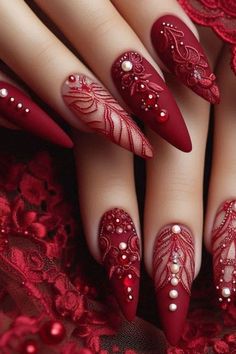 Wine Nail Art, Lace Wedding Nails, Best Nail Polish Brands, Classy Baddie, Spring Nail Colors