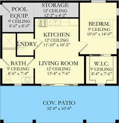 the floor plan for a two story house