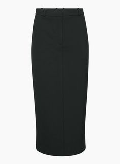 CHISEL MAXI SKIRT | Aritzia Chic Stretch Maxi Skirt For Formal Occasions, Chic Formal Stretch Maxi Skirt, Sleek Elastane Pencil Skirt Bottoms, Chic Full-length Stretch Skirt, Chic Stretch Full-length Skirt, Chic Full Length Stretch Skirt, Modern Lined Skirt For Office, Fitted Modern Lined Maxi Skirt, Modern Fitted Lined Maxi Skirt