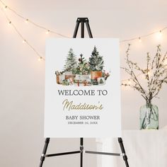 Christmas Tree Baby Shower Welcome Sign editable template Welcome Sign Printable, Christmas Baby Shower, Charming Christmas, Shower Welcome Sign, Baby Shower Decor, Baby Shower Welcome Sign, Baby Shower Planning, Personalized Decor, Shower Decor