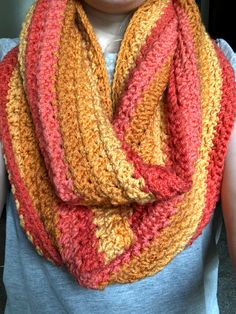 Wear the colors of fall with this hand-crocheted infinity scarf. Can be wrapped twice or three times for extra warmth and coziness. Made with acrylic yarn for easy care. Can be machine washed on delicate and line dried to preserve the fabric. Colors Of Fall, Crochet Infinity Scarf, Wichita Ks, Infinity Scarf, Hand Crochet, Acrylic Yarn, Crochet Scarf, Scarf Wrap, Scarf Accessory