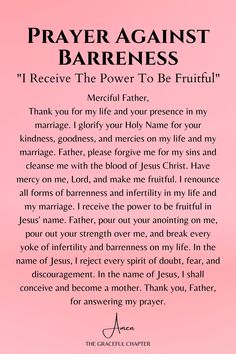 a pink paper with the words prayer against barriers