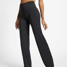 Brand New Without Tags Attached Women's Size Small. Nike Women's Pants Power Yoga Training Bottom A Classic Look For Every Pose. A Staple For Every Practice, The Nike Power Yoga Trousers Deliver The Sweat-Wicking Power Of Dri-Fit Technology In A Body-Skimming Silhouette. The Mid-Rise Waistband Enhances Coverage And Support As You Move Through Your Flow, While An Internal Pocket Provides Convenient Storage. Benefits Nike Power Fabric Provides Stretch And Support. Fitted Black Nike Yoga Pants, Nike Fitted Black Yoga Pants, Nike Black Fitted Yoga Pants, Nike Full Length Sports Bottoms, Straight Leg Sports Bottoms, Black Wide Leg Yoga Pants For Work, Sporty High-waisted Pants, Black High-waisted Workout Pants, High-waisted Black Workout Pants