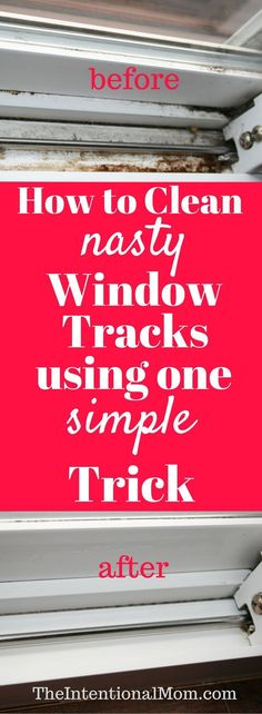 Cleaning Window Tracks, Cleaning Hacks Tips And Tricks, Clean Baking Pans, Cleaning Painted Walls, Genius Ideas, Deep Cleaning Tips, Diy Cleaners, Clean Dishwasher