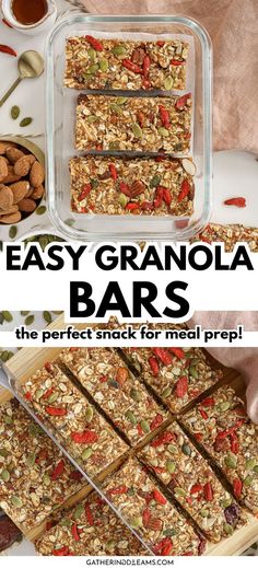 oil free granola Quinoa Granola Bars, Crunchy Quinoa, Quinoa Snacks, Vegan Granola Bars, Protein Granola Bars, Quinoa Bars, Quinoa Granola, Healthy Snack Bars, Healthy Homemade Snacks