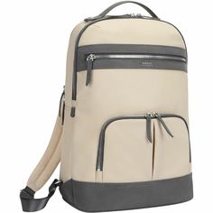 Whether you’re looking for traveling or work companion, the 15” Newport Backpack fits the bill. It wouldn’t be out of place strolling down brownstone-lined streets or beach neighborhoods, and doubles as a small backpack for your work accessories.Designed to fit slim laptops or tablets, it offers ample space for travel essentials and everyday accessories. High-density water-repellent twill nylon and leatherette accents have been woven together to form a highly durable layer that helps protect it Backpack Fits, Frill Shorts, Out Of Place, Work Accessories, Luggage Strap, The Bill, Everyday Accessories, Small Backpack, Carrying Case