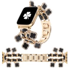 PRICES MAY VARY. 🌸【2024 Newest Chain Style Design】This stylish iwatch band is designed with unique metal chain and leather strap cross weaving, here are a total of 4 unique and cute pendants on the metal band, which can adorn your smartwatch well and make your Apple watch dazzling and eye-catching. 🌿【Compatible Models】This chain design watch bands for women are compatible with Apple Watch 38mm 40mm 41mm 42mm 44mm 45mm 49mm, suitable for iWatch Series 9/8/7/6/5/4/3/2/1 SE Ultra 1/2. Fits the wr Apple Watch Outfit, Apple Watch Bracelet Band, Cute Pendants, Seashell Flowers, Apple Watch Bracelet, Apple Watch Bands Fashion, Apple Watch Bracelets, Apple Watch 38mm, Watch Bracelet