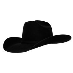 10X American Hat - Black Felt Long Oval Black Wool Hat Band For Rodeo, Classic Riding Hat With Curved Brim, Classic Black Hat Bands For Ranch, Black Wool Hat For Rodeo, Western Black Top Hat For Winter, Black Wool Rodeo Hat, Classic Black Riding Hat, Western Style Black Top Hat For Winter, Adjustable Black Fur Felt Hat