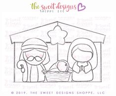 the sweet designs christmas nativity clear stamp set