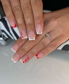 Valentine’s nail inspo you’ll love 💖  whether you’re planning a galentine’s night out, a date, or just want to treat yourself, valentine’s day nails are the perfect excuse to go all out! from classic red manicures to pink french tips, here are some dreamy nail ideas to fall in love with this february 💘  ✨ red romance – bold, glossy red nails never go out of style. opt for cherry red, deep crimson, or ruby tones for a timeless, sultry look. ✨ soft girl pink – pastel pink nails are always a val... Bts Nails, Vday Nails, French Tip Nail Designs, Girly Acrylic, February Nails, Simple Acrylic Nails, French Tip Acrylic Nails, Acrylic Nails Designs