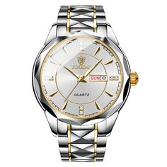 Color: silver gold white Mens Watches Popular, Gold Watch Men, Fashion Business, Sports Watch, Luxury Watches For Men, Stainless Steel Band, Sport Watches, Stainless Steel Watch, Mens Belts