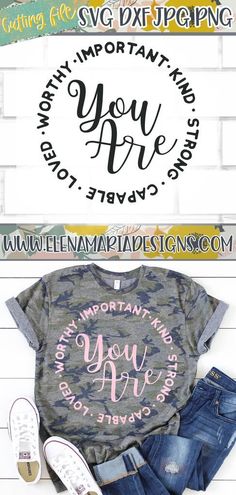 two t - shirts, one with the words you are important to me on it