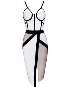 Blocks Herve Leger Dress, Bandage Dress Bodycon, Body Con Dress, Quality Dresses, Bodycon Dress Parties, Dress Bodycon, Herve Leger, Black Women Fashion, Patchwork Dress