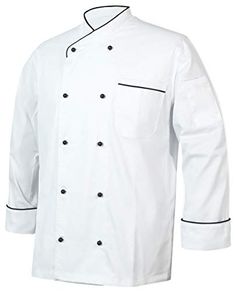 10oz apparel Black Chef Coat Contrast Piping Long Sleeves... https://www.amazon.com/dp/B07XVPC5RK/ref=cm_sw_r_pi_dp_U_x_saQLDbEYEJ4AJ Black Chef, Chef Clothes, 100 Series, Jaco, Contrast Piping