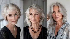 5 Haircuts That Make You LOOK YOUNGER After 50 Short Haircuts Women, Shaggy Hairstyles, Natural Gray Hair, Short Layered