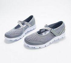 Lightweight and breathable, these slip-on Mary Jane shoes were made for walking. The firm heel counter adds support and the rubber outsole features a deep tread pattern for traction. From Propet. Mary Jane Shoes, Mary Jane Sneaker, Mary Janes, Slip On Shoes, Oxford, Walking, Fashion Shoes, Loafers, Slip On