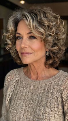 Curly hairstyles offer a versatile and youthful look for women over 50embracing the natural beauty of textured hairWhether you have tight ringlets or loose wavesthere are countless styles to choose from that Cut Curly Hairstyles, Curly Permed Hair, Medium Curly Bob, Long Curly Layers, Side Curly Hairstyles, Mid Length Curly Hairstyles, Medium Curly Haircuts