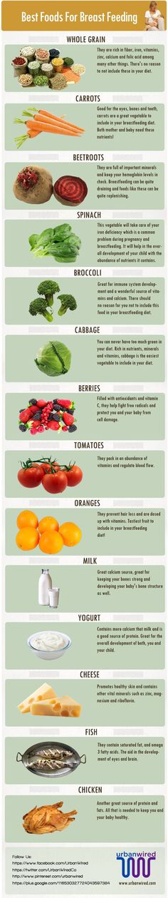 the different types of food that are in this info sheet, including broccoli and carrots