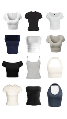 Les tops à avoir pour cette été ! Outfit Ideas Crop Tops, Tops Collage, Must Have Tops, Tops Trendy, Latina Fashion Outfits, Smink Inspiration, Clothes Tops, Trendy Outfits For Teens