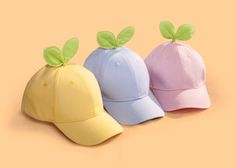 Sprout Baseball Caps – Maobabie Smink Inspiration, Cute Hats, Kawaii Clothes, Character Outfits, Kawaii Fashion, Baseball Caps, Cute Fashion, Things To Buy, Aesthetic Clothes