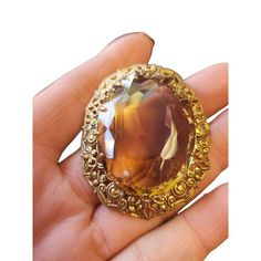 "Vintage Signed West Germany Flawed Glass Brooch (A2163) Size: 2.25\" Condition: Very good Era: Circa 1960s Signed: West Germany on pin stem Please look at all the photos, as they are part of the description. I try my best to point out any flaws. Also please remember this is a preloved piece and may show signs of light wear, marks, scratches, etc. I will be posting a lot more jewelry, Keep checking back." Vintage Oval Brooches For Wedding, Vintage Oval Wedding Brooches, Vintage Gold Pins For Party, Vintage Gold Brooches For Formal Occasions, Vintage Gold Brooches For Wedding, Vintage Gold Brooch For Wedding, Vintage Gold Wedding Brooch, Gold Retro Wedding Brooches, Formal Costume Jewelry Pins