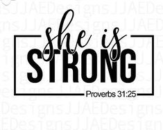 she is strong svg file