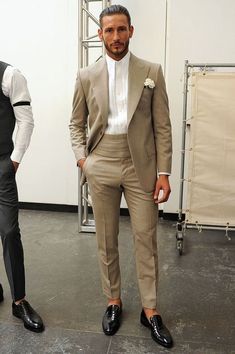 Suits Formal, Suit Tuxedo, Suits Wedding, Beige Suits, Formal Fashion, 2 Piece Suit, Party Suits