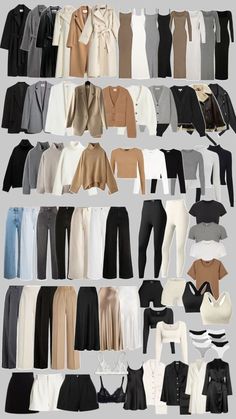 Capsule Wardrobe Casual, Stile Hijab, Fashion Capsule Wardrobe, Wardrobe Outfits, Fashion Capsule, Easy Trendy Outfits, Stylish Work Outfits