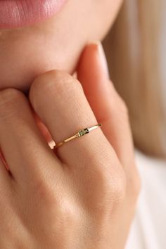 * G O L D  B I R T H S T O N E  R I N G * C U S T O M  R I N G * Baguette Birthstone Ring/ Inıtial Birthstone Ring/Silver Ring/ Dainty gold Filled Ring/ Rose Gold Filled Ring/ solid gold ring/ 18k ring/ vintage ring/ minimalist ring/ vintage gold ring 💎Look no further than our Minimalist Birthstone Ring! This stunning 14K solid gold ring features a baguette band and the birthstone of your choice, making it the perfect personalized piece for any fashion-forward woman. Whether you want to showcase your own birthstone or honor a loved one, this ring is sure to turn heads and start conversations. And with its minimalist design, it's versatile enough to wear every day or on. ♡ Our Custom Jewelry will be the best gift on the special day for your love one, Personalized jewelry is very popular no Custom Birthstone Ring, Mothers Ring, Vintage Gold Rings, Ring Rosegold, Zierlicher Ring, Mother Rings, Personalized Ring, Gold Filled Ring, Solid Gold Rings