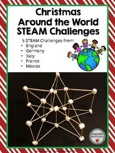 christmas around the world steam challenges for children to learn and practice with their own hands