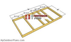 the floor plan for an outdoor play area