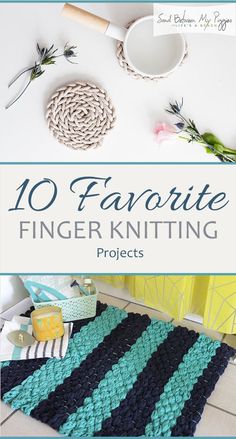 the 10 favorite finger knitting projects for beginners to make them look like they're making