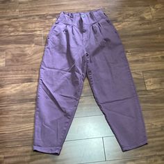 Paperbag Waist Styled Balloon Jeansnever Worn. Work Or Play. Boots Or Flats. Purple Cotton Bottoms For School, Balloon Jeans, Universal Thread Jeans, Jeans Color, Universal Thread, Colored Jeans, Color Purple, Women Jeans, Size 4