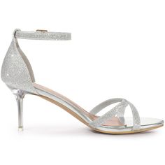 The understated glitter upper finish is simply perfect. Set on a standout 7.5 cm clear high heel, this stunning pair will have you walking anywhere with confidence and impeccable style. The clear heels sandals offer a stiletto high heel design that adds elegance and height to your look. The glittery vamp adds a touch of sparkle to your outfit, making it suitable for various occasions such as parties, office events, casual outings, Halloween days, Christmas days, dating, and evening events. The o Clear High Heels, Designer High Heels, Womens Stilettos, Heel Design, Clear Heels, Open Toe Shoes, Outfit Making, Heels Sandals, High Heels Stilettos