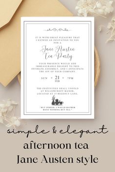 the simple and elegant wedding stationery is perfect for any type of event or celebration