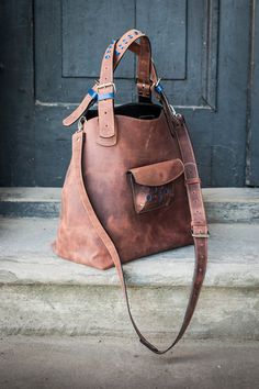 BIG OVERSIZE bag by ladybuq on Etsy Leather Hobo Bucket Bag For On-the-go, Leather Hobo Satchel With Detachable Strap, Everyday Leather Hobo Satchel, Leather Hobo Satchel For Everyday, Leather Hobo Bucket Bag For Travel, Leather Hobo Shoulder Bag With Leather Handles, Leather Hobo Satchel With Adjustable Strap, Leather Hobo Bucket Bag With Removable Pouch, Full Grain Leather Bag