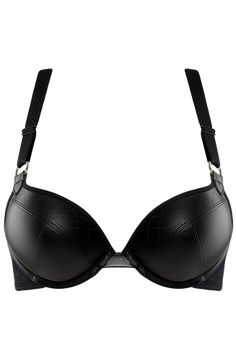 Luxury Black Evening Bra, Luxury Push-up Bra, Luxury Black Bra, Super Push Up, Wattpad Ideas, Leather Bra, Girly Clothes, Women Sleepwear, Balcony Bra