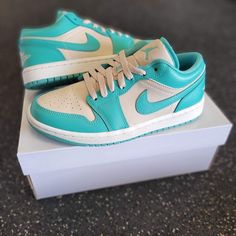 Reposhing This Item I Purchased From @Jnapps62. Loved It, But Ready To Rotate For Something New. **I Will Only Accept Offers/Messages Through Poshmark** Questions? Leave A Comment Below! Jordan 1 Low Top, Teal Sneakers, Nike Air Jordan 1 Low, Womens Jordans, Nike Air Jordan 1, Air Jordan 1 Low, Jordan 1 Low, Air Jordan 1, Jordan Shoes