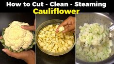 how to cut and clean steaming cauliflower