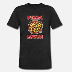 a black t - shirt with the words pizza lover on it