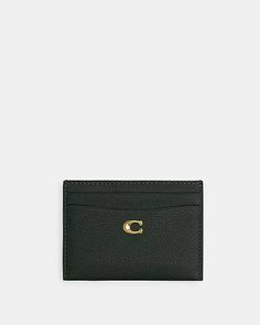 COACH® | Essential Card Case Classic Formal Wallet With Pebbled Texture, Classic Formal Wallets With Pebbled Texture, Classic Pebbled Texture Formal Wallets, Elegant Coach Card Holder With Card Slots, Classic Coach Card Holder, Coach Bandit Card Case, Coach Slim Card Case, Coach Zip Card Case, 2023 Wishlist