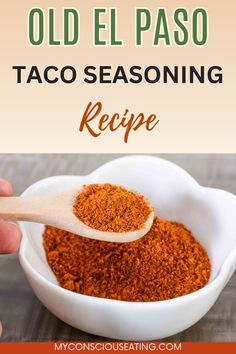 Scooping Old El Paso Taco Seasoning Taco Bell Taco Seasoning Recipe, Tex Mex Seasoning Recipe, Best Taco Seasoning Recipe, Diy Taco Seasoning Easy, El Paso Taco Seasoning Recipe, Old El Paso Taco Seasoning Recipe, Gf Lunch, Taco Seasoning Easy, Spicy Taco Seasoning