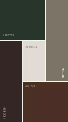 some brown and green colors are in the same color scheme