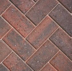 a close up view of a brick floor