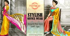 Select from our wide range of #Officewear collection to suit your style at a very affordable price! Stylish Office Wear, Net Blouse, Net Blouses, Fancy Stones, Stylish Office, Organic Linens, Stone Work, Georgette Sarees, Printed Sarees