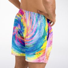 Look and stay cool with these shorter-length swim trunks that hit above the knee. They come in a fast-dry fabric, and feature a drawstring waistband, mesh basket lining and mesh-lined side pockets. • Fabric: 100% Polyester Twill • Elastic waistband • Round drawstring • Mesh basket lining • Mesh-lined side pockets • Fast-dry fabric • High definition printing colors Shipping from China (allow 21 days to reach worldwide destinations on average) Multicolor Bottoms With Built-in Shorts For Pool, Summer Multicolor Athletic Shorts For Sports, Multicolor Athletic Shorts For Summer Sports, Multicolor Athletic Shorts For Sports In Summer, Multicolor Swim Trunks With Elastic Waistband For Vacation, Multicolor Sports Bottoms For Summer, Sporty Multicolor Swim Trunks For Surfing, Multicolor Swim Trunks With Elastic Waistband, Multicolor Summer Swimwear With Elastic Waistband