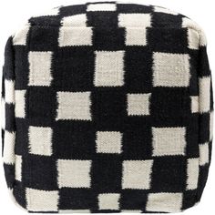 a black and white checkerboard pattern is shown on the back of a bag