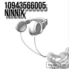 an image of headphones with the words'10 945 666 009 nn